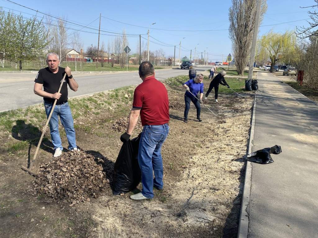 В станице Казанской был проведен субботник